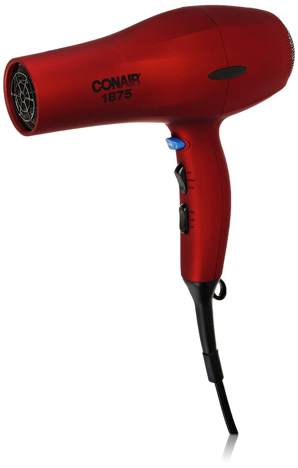 1875 Watt Velvet Touch Hair Dryer, Red