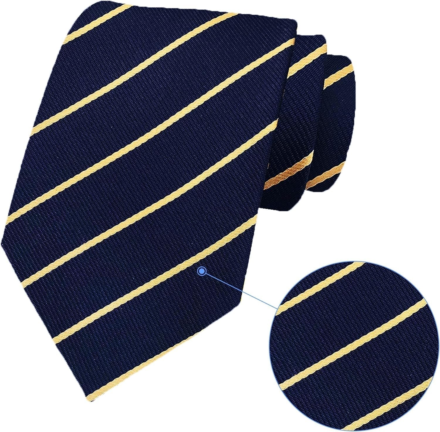 Men'S Classic Necktie Jacquard Woven Ties for Men Formal Business Ties Wedding Party Groomsmen Black Tie