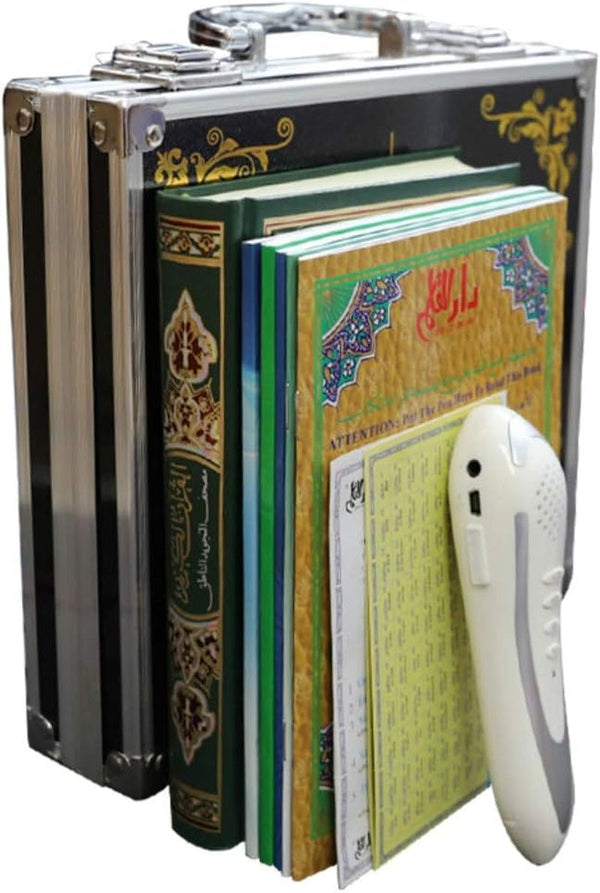Ramadan Digital Quran Reading Pen 8GB Memory Downloading Reciters and Languages English Arabic Urdu French Spanish German Etc,With 6 Holy Quran Books for Kid and Arabic