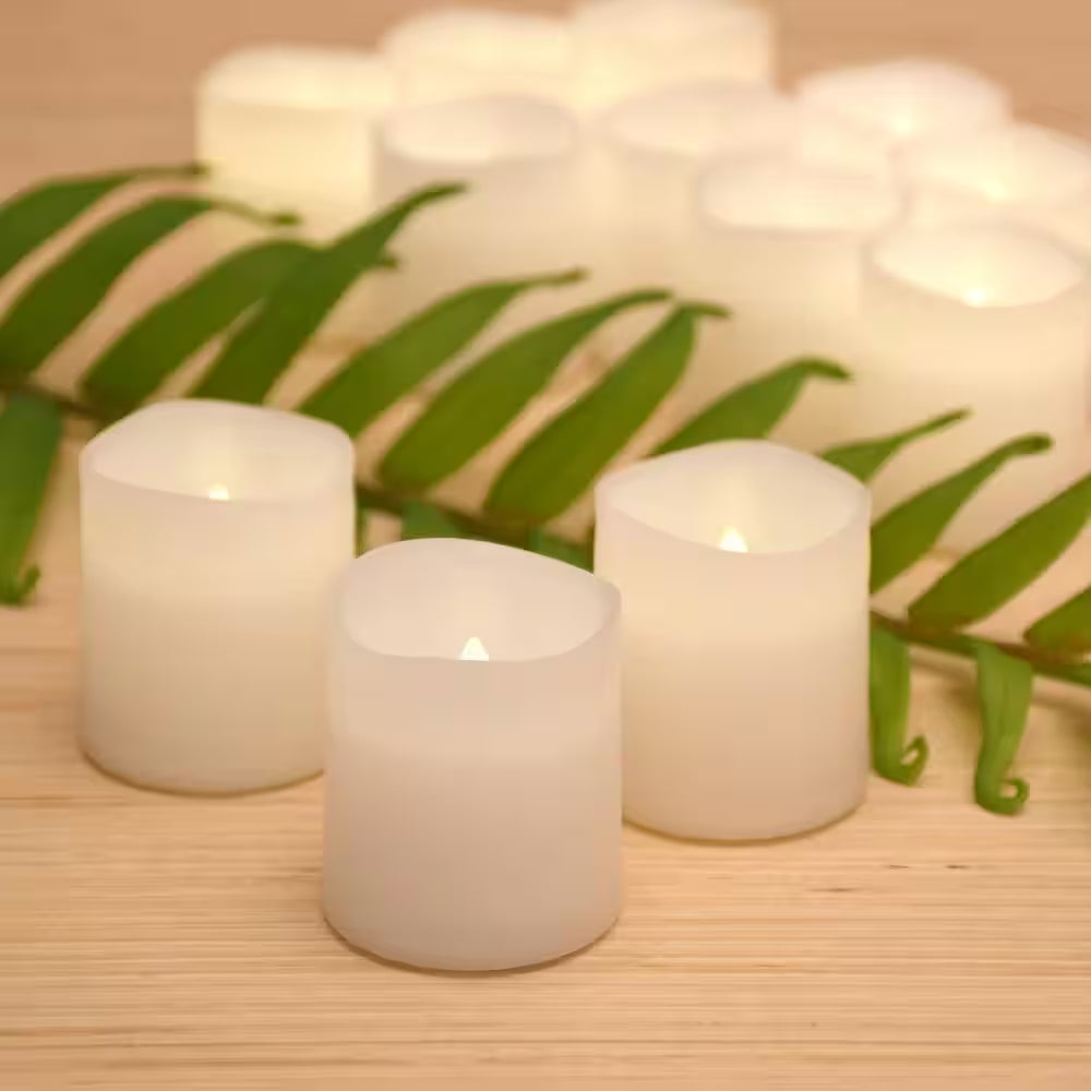 1.5 In. Warm White Votive LED Candle (Set of 12)