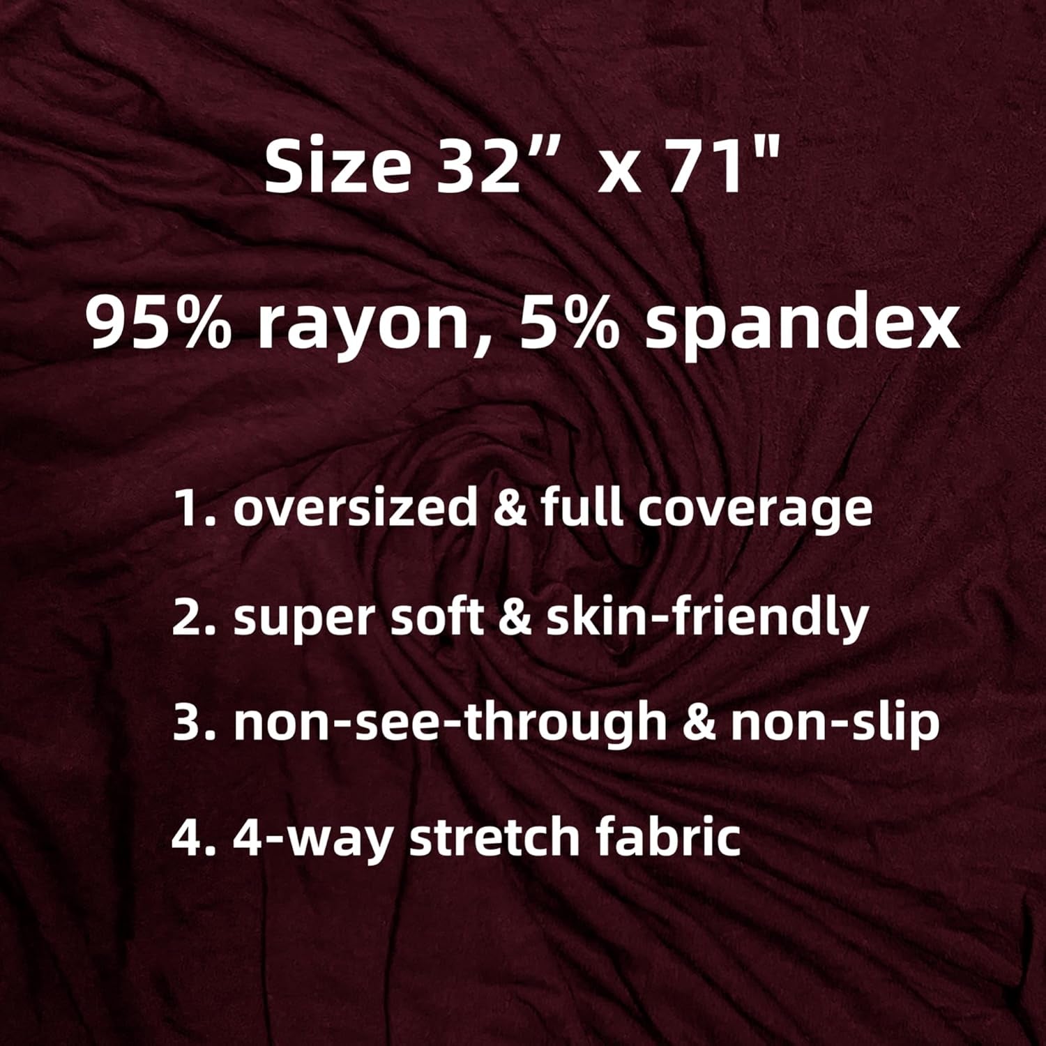 Non-See-Through Premium Jersey Maxi Hijab Head Scarf Wrap for Muslim Women