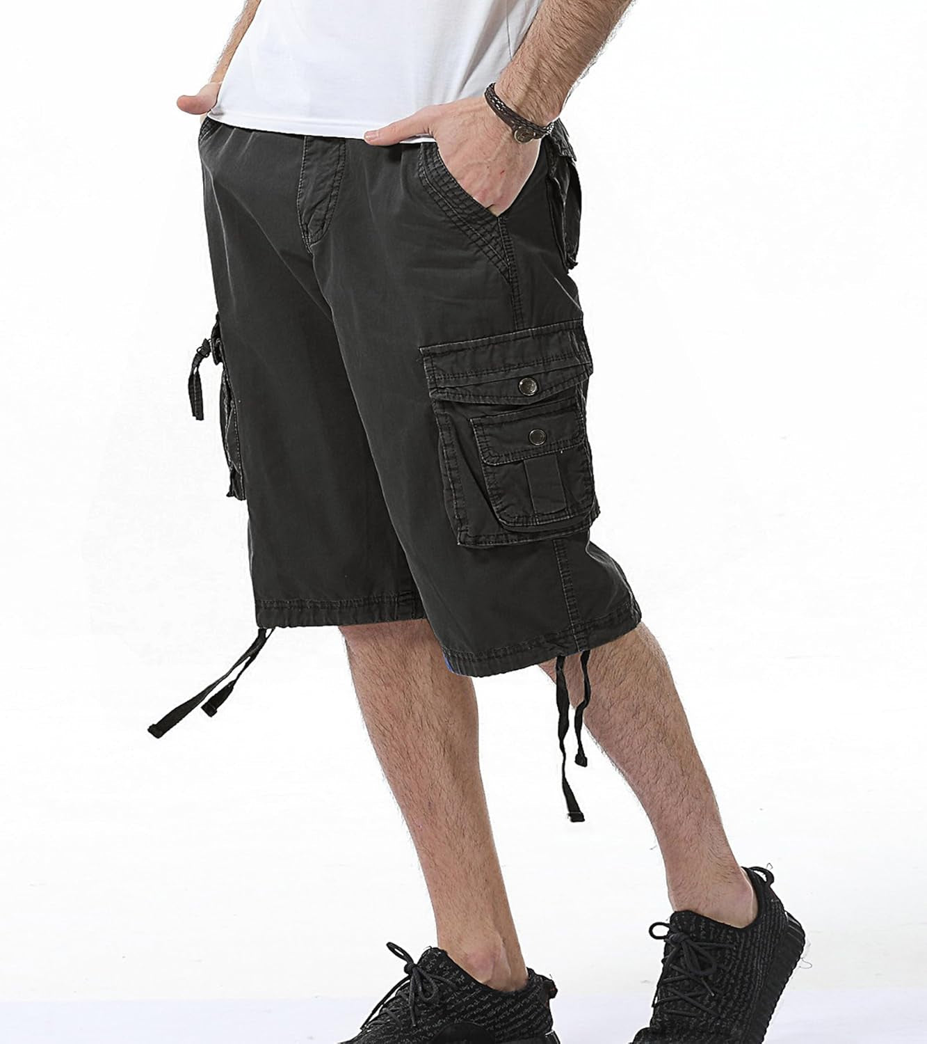 Men'S Camo Cargo Shorts Relaxed Fit Multi-Pocket Outdoor Camouflage Cargo Shorts Cotton