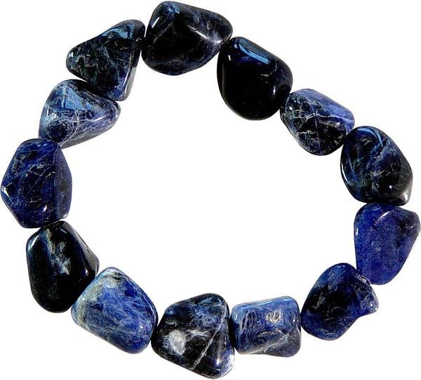 Tumbled Stones Bracelet Sodalite Blue