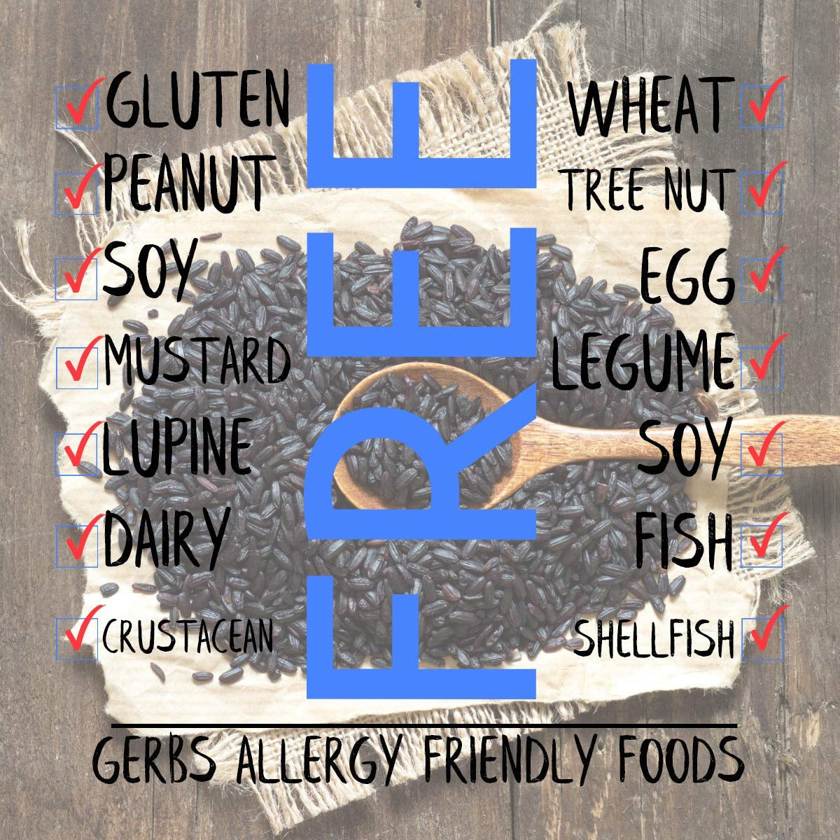 Gluten Peanut Tree Nut Free