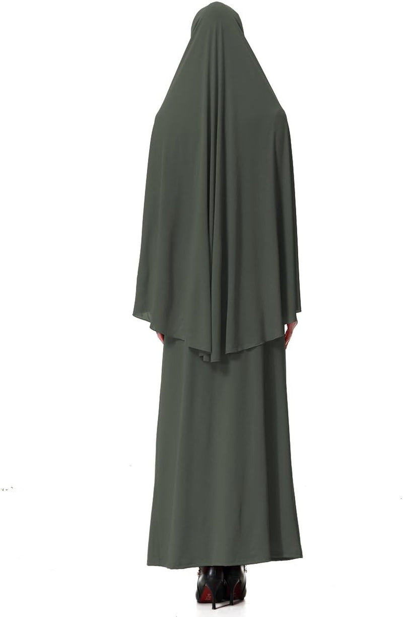 Women's Khimar Islamic Women's Khimar sets Soft  Prayer Dress Hijab