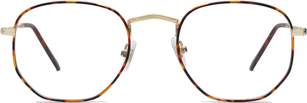 Small Blue Light Blocking Glasses Hexagonal Eyeglasses Frame Anti Blue Ray Glasses One and Only SJ5036