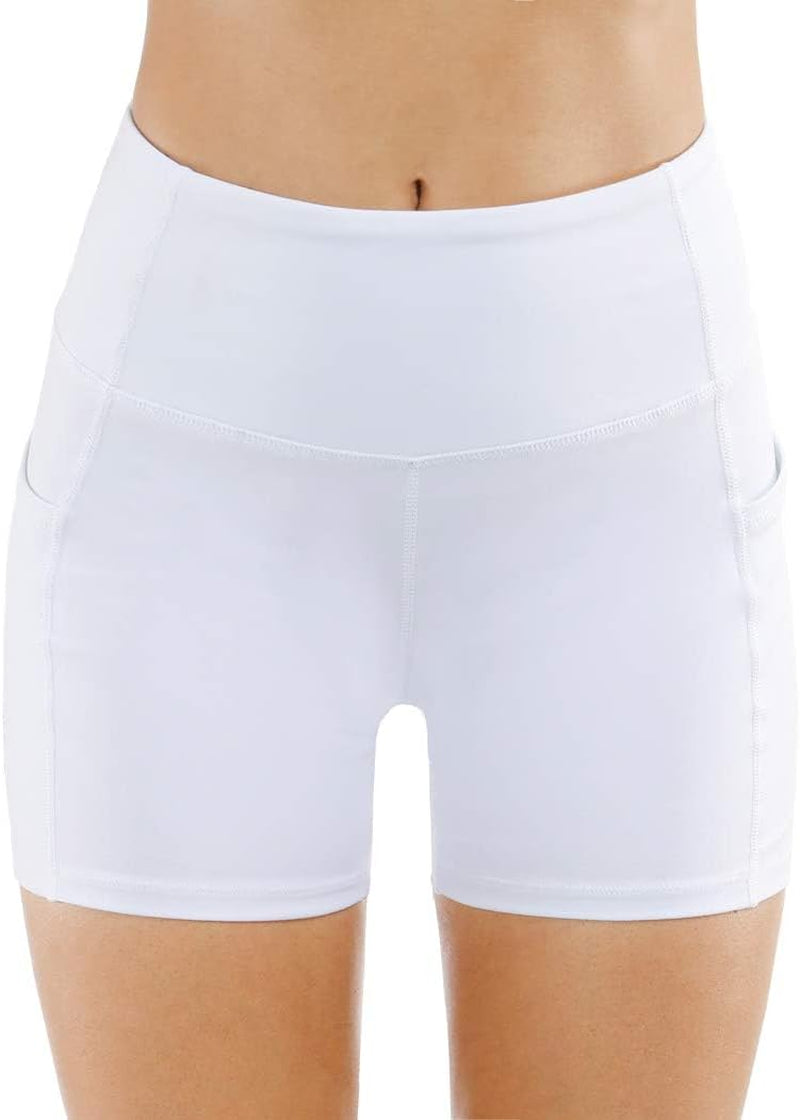 Women'S High Waist Workout Shorts Breathable Dolphin Split Elastic Lounge Yoga Shorts