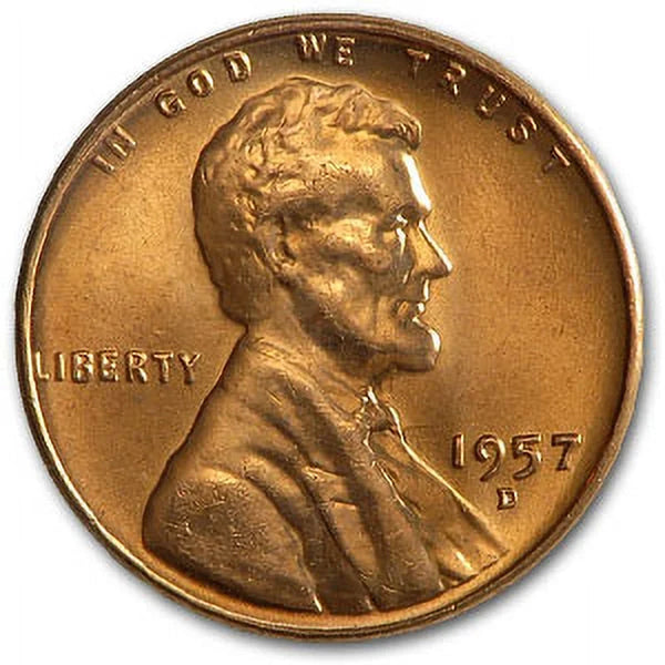Collectable 1957-D Lincoln Cent Coin, (Red) Master Coins