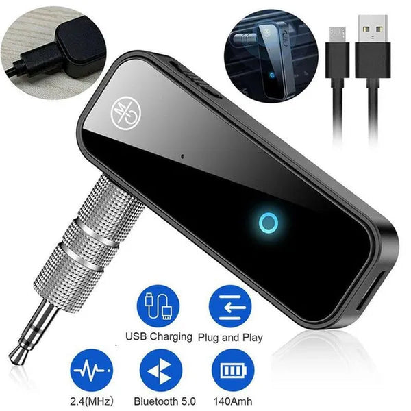 2 in 1 Wireless Bluetooth 5.0 Receiver Transmitter Adapter 3.5Mm Jack for Car Music Audio Aux A2Dp Headphone Reciever Handsfree