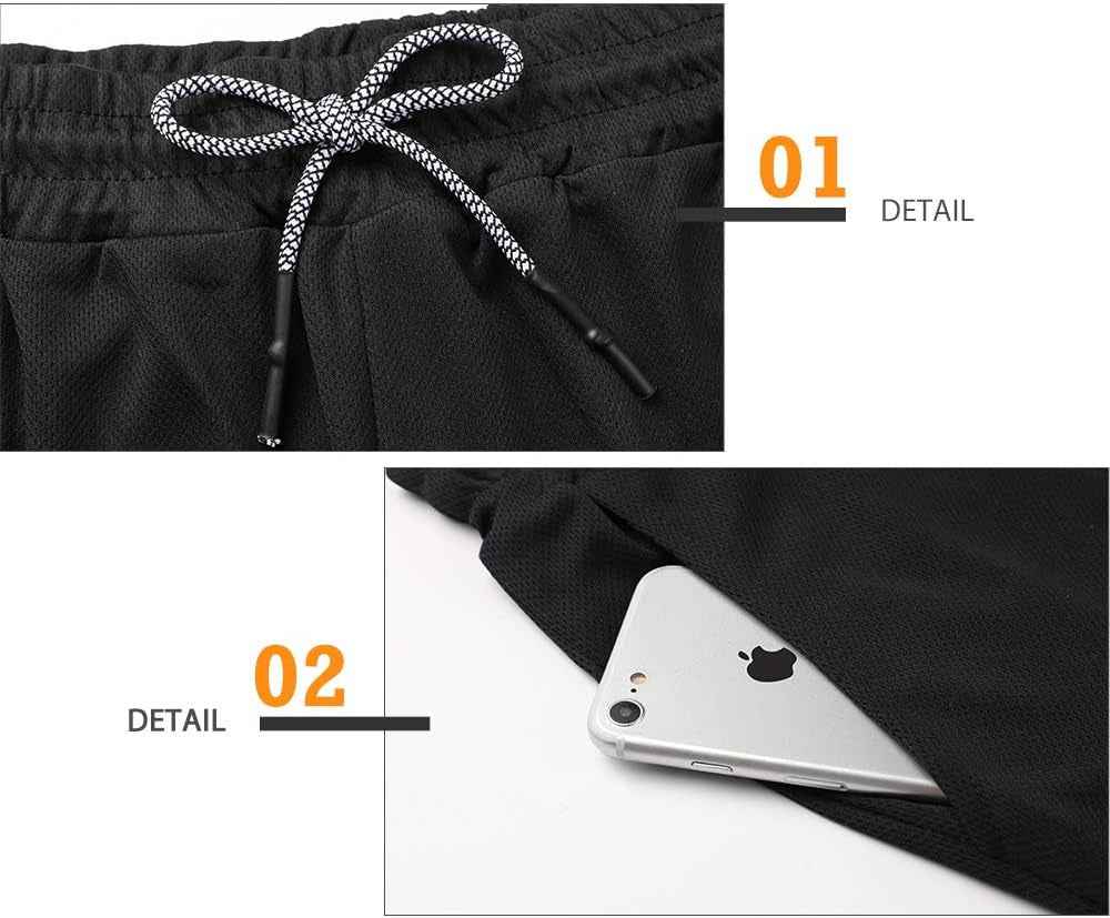 Mens Running Shorts，Workout Running Shorts for Men，2-In-1 Stealth Shorts，7-Inch Gym Yoga Outdoor Sports Shorts