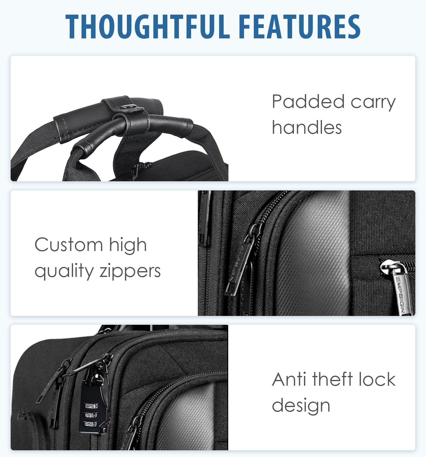 Rolling Briefcase Laptop Bag,17.3" Computer Bag with Wheels, Water Repellent Travel Roller Underseat Bag with RFID Blocking Pocket,Rolling Work Bags for Women/Men -Black