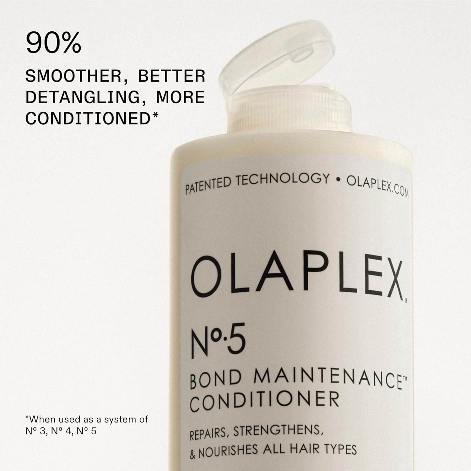 No. 5 Bond Maintenance Conditioner, Repairs, Strengthens, & Nourishes All Hair Types, Leaving Hair Feeling Soft & Adds Shine, 8.5 Fl Oz