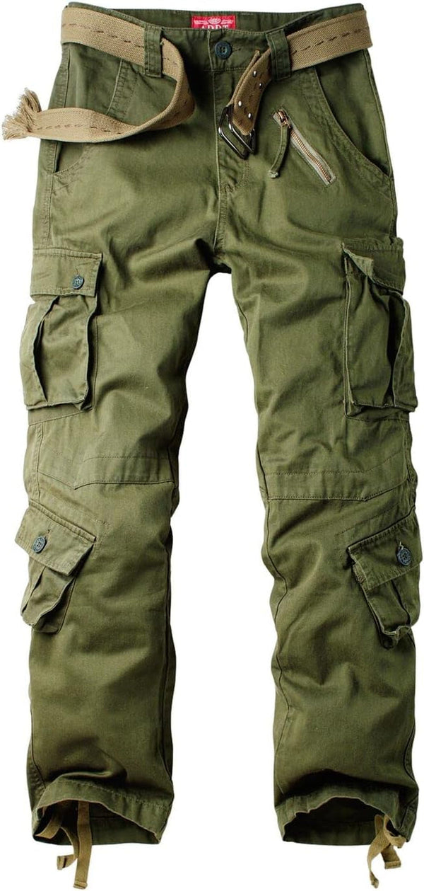 Women'S Cotton Casual Military Army Cargo Combat Work Pants with 8 Pocket