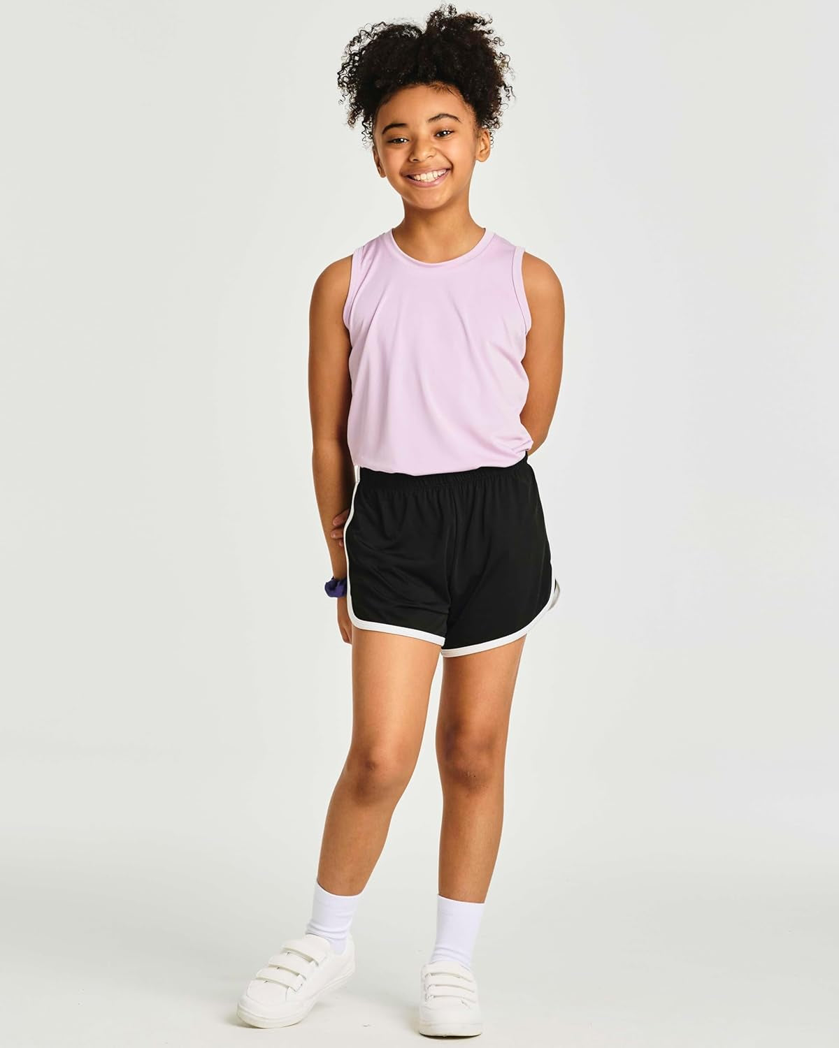 5 Pack: Girls' Dry-Fit Active Athletic Dolphin Shorts (Ages 4-16)
