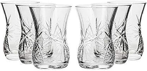 Neman GS8845-121, Set of 6, 5-Oz Russian Crystal Liquor Glasses