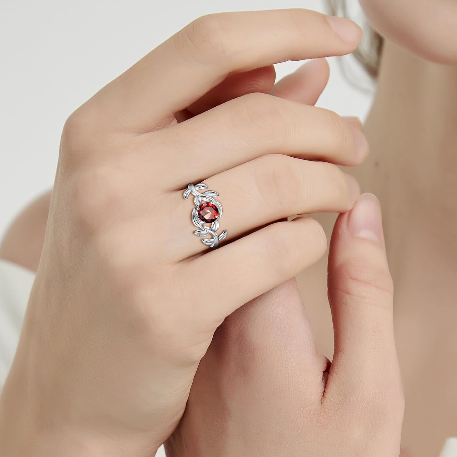 Cubic Zirconia Engagement Ring for Women Promise Wedding Ring Anniversary Valentines Open Size 5-9