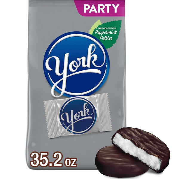 Dark Chocolate Peppermint Patties, Candy Party Pack, 35.2 Oz