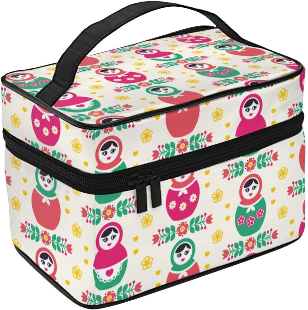 Russian Doll Matryoshka Women Toiletry Bag Travel Cosmetic Bag Large Capacity Makeup Bags