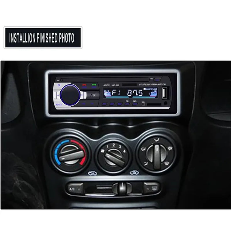 Newest 1 Din In-Dash Car Stereo Radio 12V Bluetooth Handsfree MP3 Audio Player Support USB/SD MMC Port 12V Car Stereo FM Radio MP3 Audio Player 1 Din Autoradio