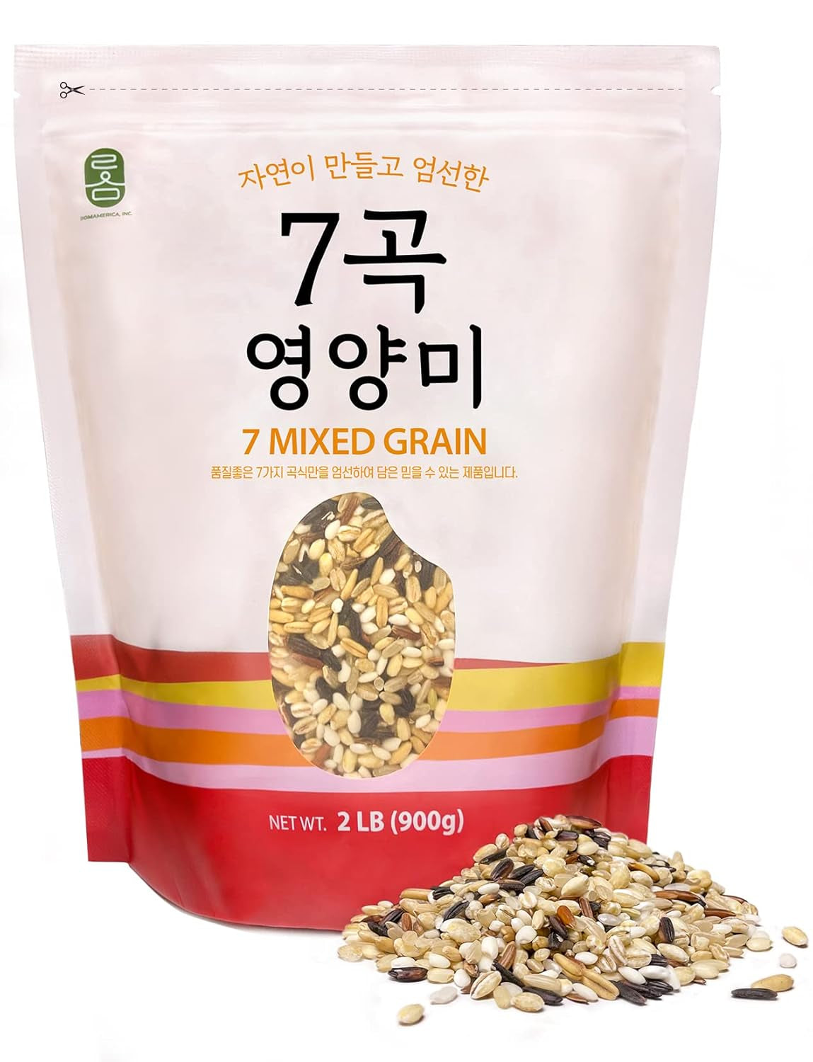 7 Premium Healthy Mixed Grains Rice with Brown Rice, Wild Sweet Rice, Red Rice, Whole Barley, Oat, Brown and White Sweet Rice - 2 Pound (Pack of 1)