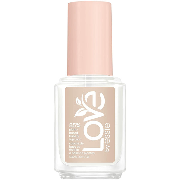 LOVE by  Nail Care, 85% Plant-Based, Salon-Quality, Base and Top Coat, 0.46 Fl Oz