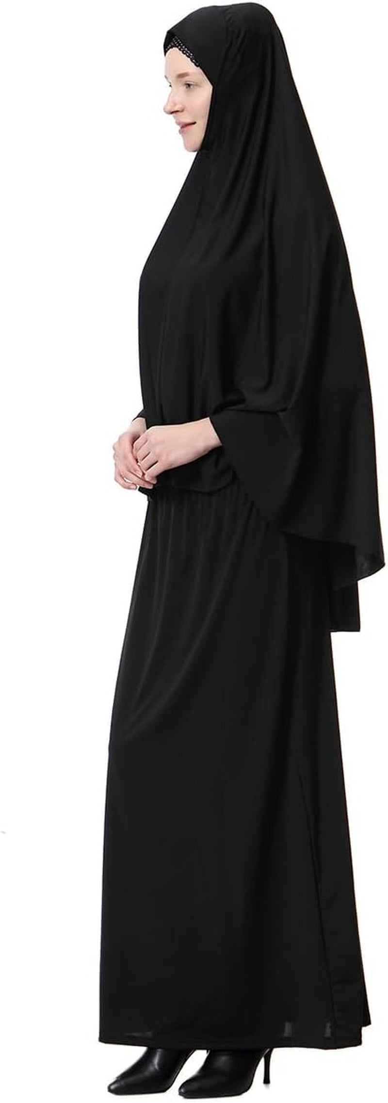 Muslim Islamic Women'S Khimar 2Pcs Sets Soft Distinctive Prayer Dress Hijab Abaya Suit(10 Colors Available)