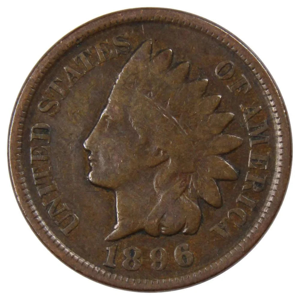 1896 Indian Head Cent Bronze Penny 1C Coin Collectible Master Coins