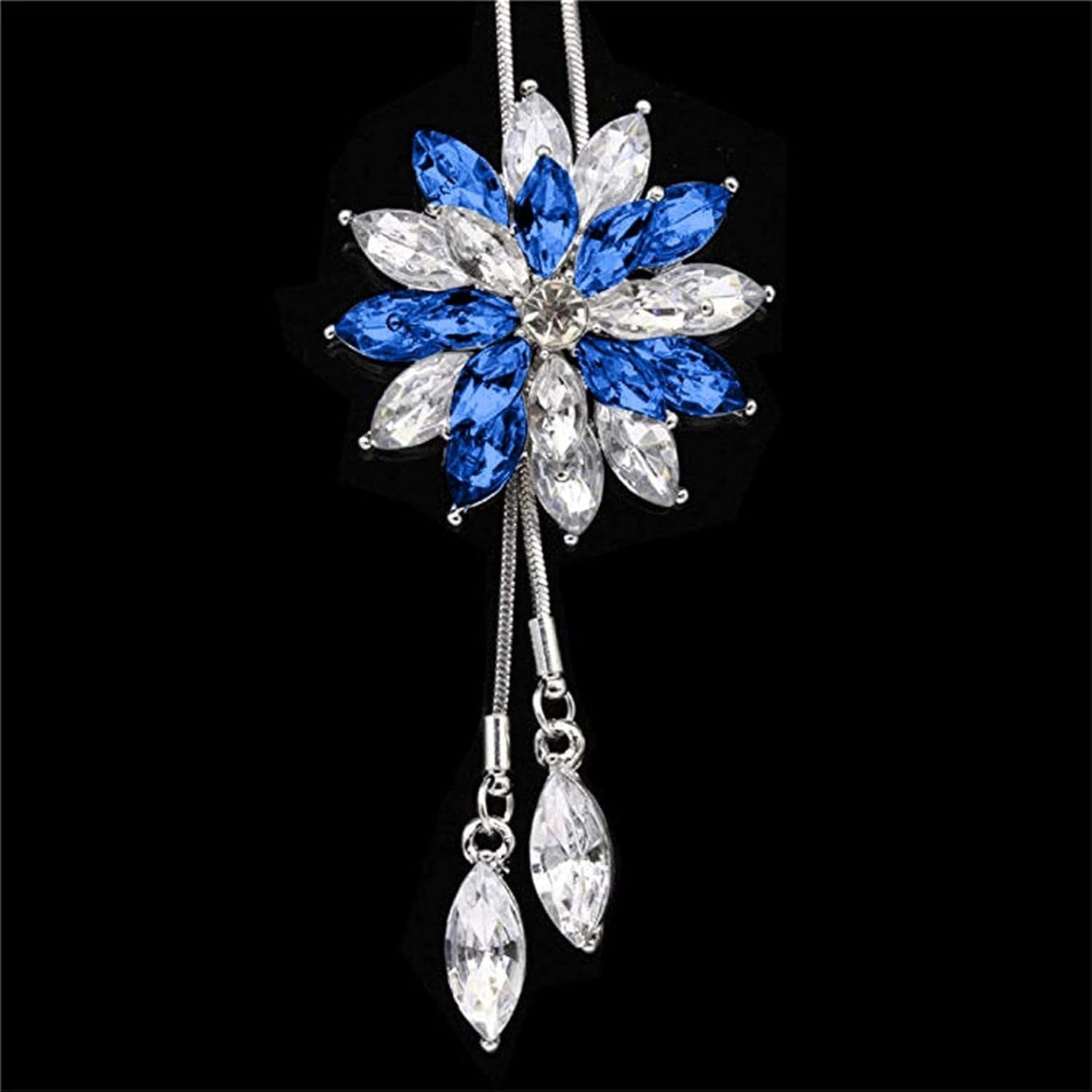 Clearance Deals MOM Letter Pendant Womens Charm Engagement Crystal Rhinestone Necklace Jewelry Gift by Zyooh (C-Blue)