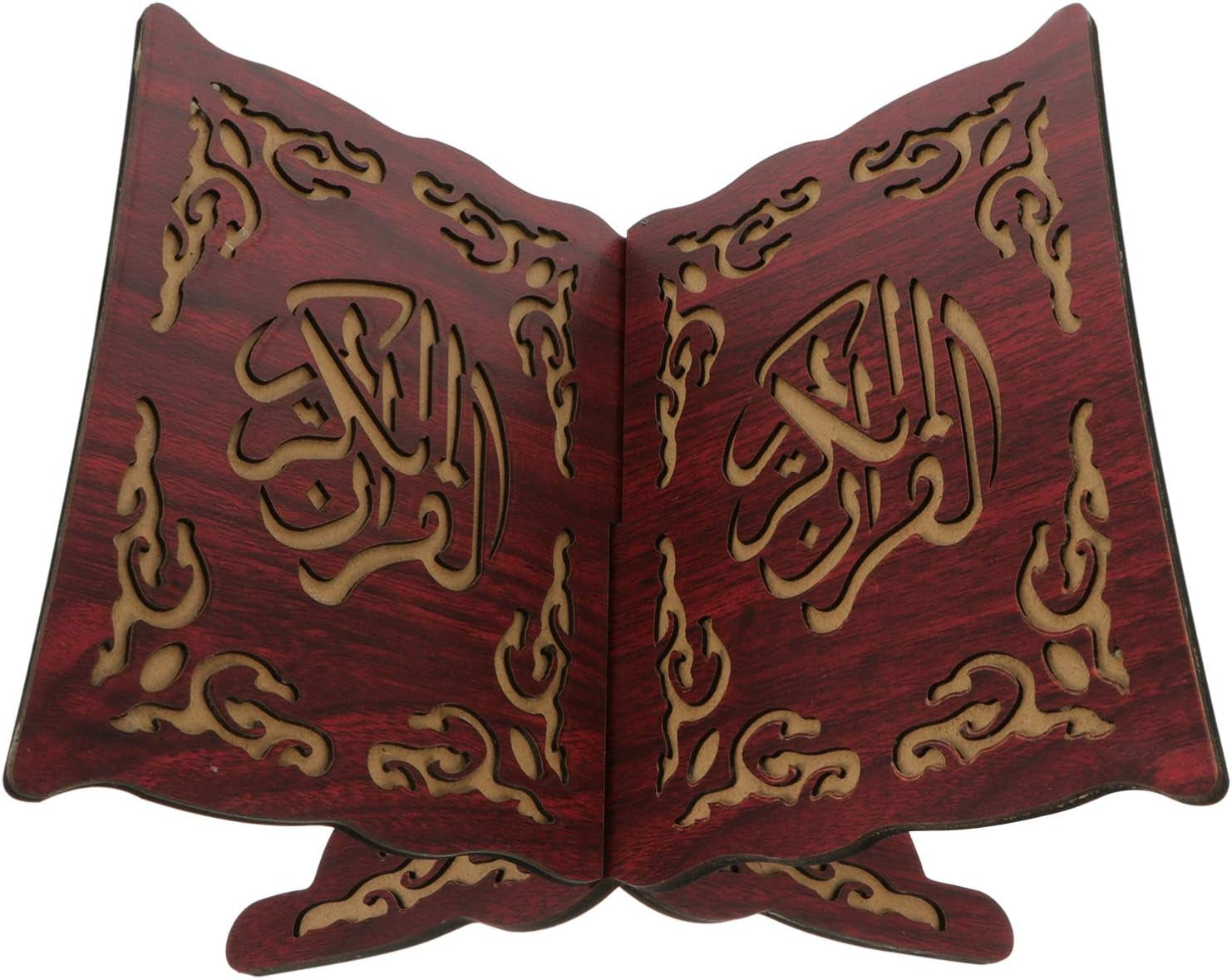 Wooden Quran Stand 11.4 X 8.2 Inches Stand Muslim Bible Holder Islam Foldable Rehal Bible Magazine Cookbook Rehal for Quran Display Holder Islam Religious Gift