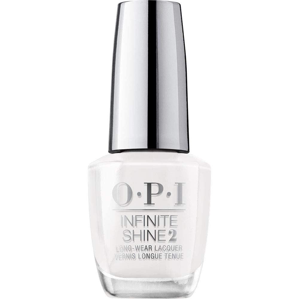OPI Infinite Shine 2 Long-Wear Lacquer, Alpine Snow, White Long-Lasting Nail Polish, 0.5 fl oz, 22777754100