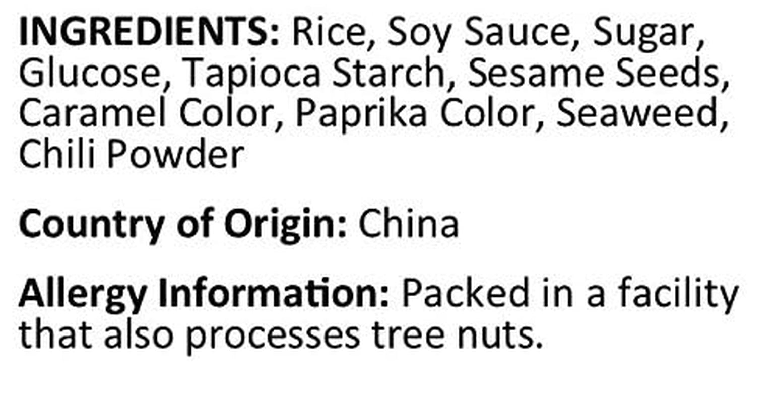 Oriental Rice Crackers in Resealable Bag, 1 Lb