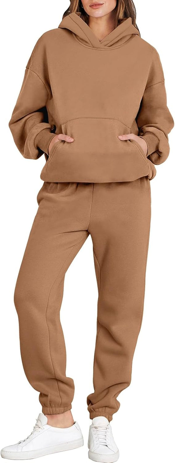 Womens 2 Piece Outfits Lounge Hoodie Oversized Sweatshirt Jogger Sweatpants Y2K Tracksuit Sweatsuit Set Fall Clothes