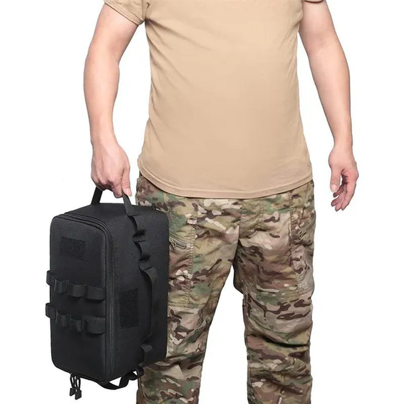 Outdoor Camping Gas Tank Storage Bag Large Capacity Ground Nail Tool Bag Gas Canister Picnic Cookware Utensils Kit Organizer