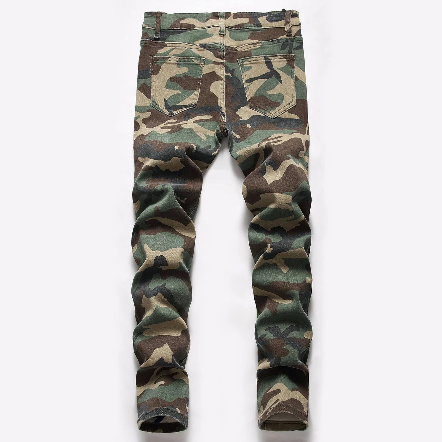 Boy'S Skinny Fit Ripped Destroyed Distressed Stretch Slim Jeans Pants