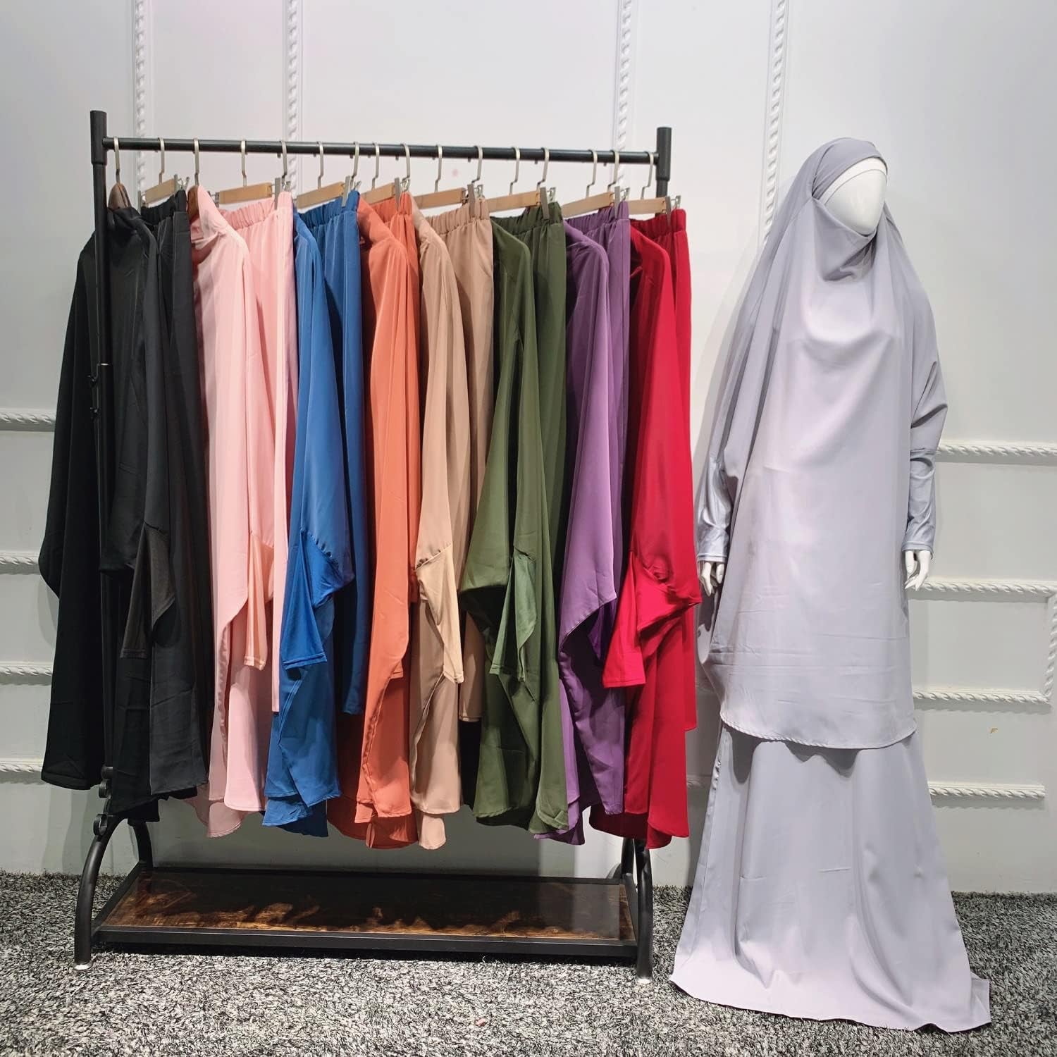 Women Muslim Dress Ramadan One Piece Prayer Garment Hijab Abaya Dubai Islam Robe African Turkey Caftan