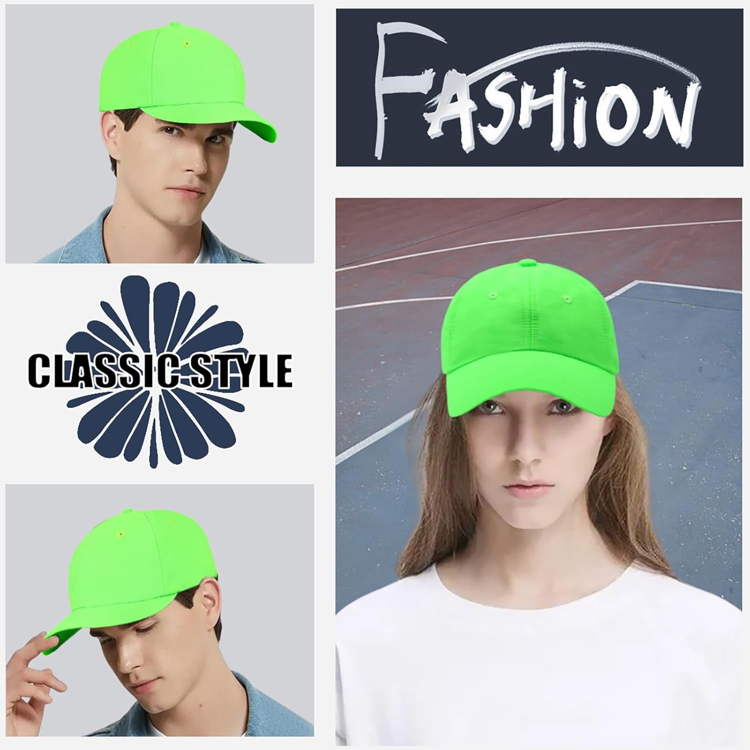 Men Quick Dry Sport Baseball Cap, Men'S Athletic Fitted Cap, Adjustable anti UV Outdoor Sun Hat