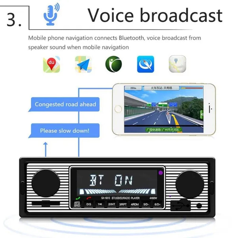 UNITOPSCI 12V Bluetooth Car Radio Player Stereo FM MP3 USB SD AUX Audio Auto Electronics Autoradio 1 DIN Oto Teypleri Radio Para Carro