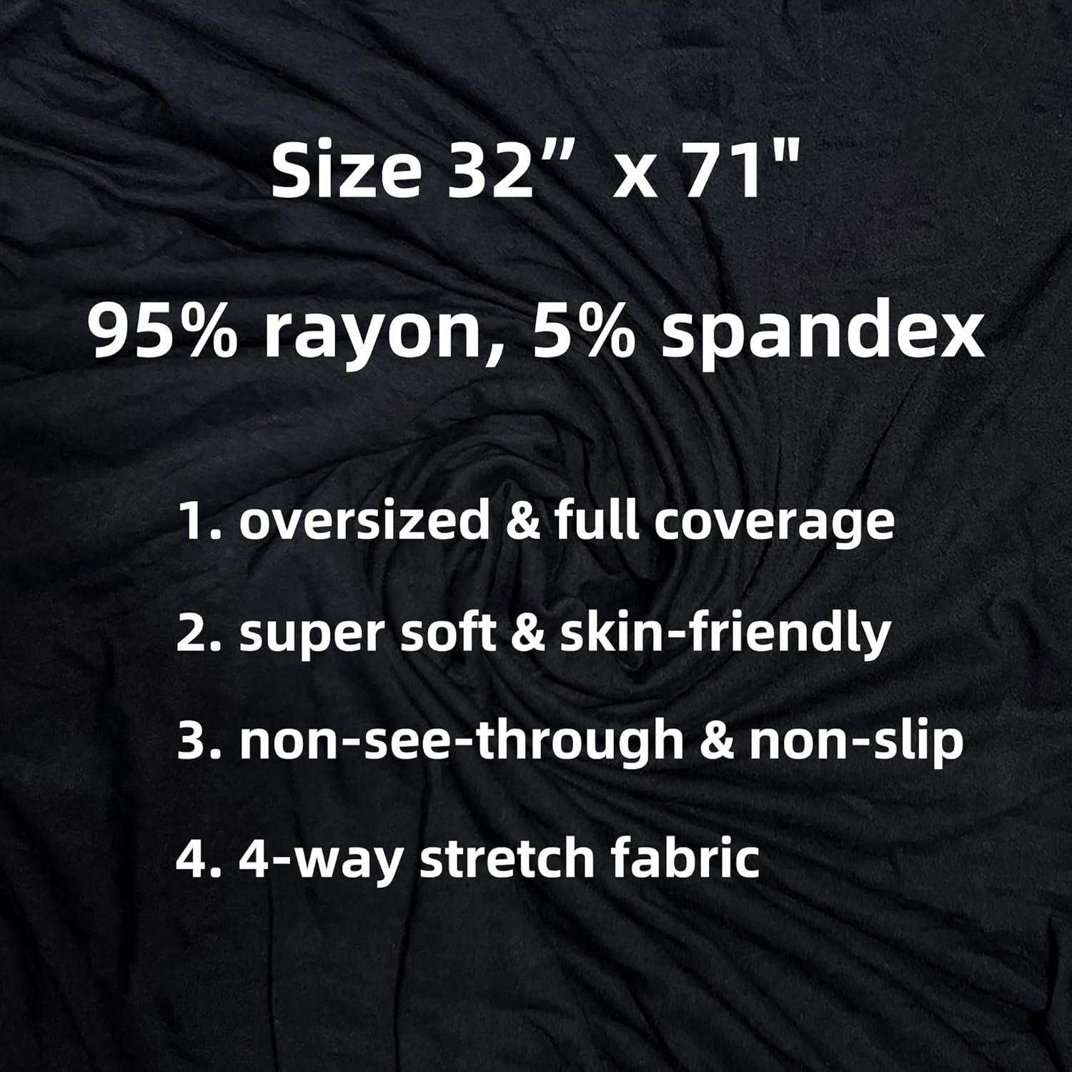 Non-See-Through Premium Jersey Maxi Hijab Head Scarf Wrap for Muslim Women