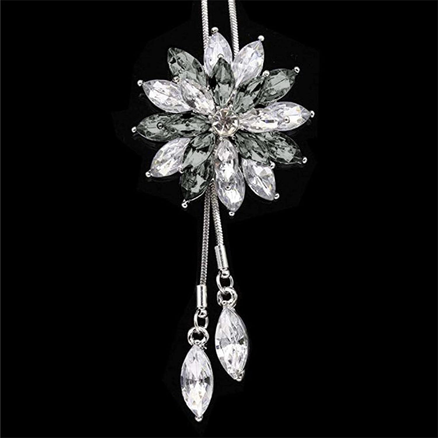 Clearance Deals MOM Letter Pendant Womens Charm Engagement Crystal Rhinestone Necklace Jewelry Gift by Zyooh (C-Gray)