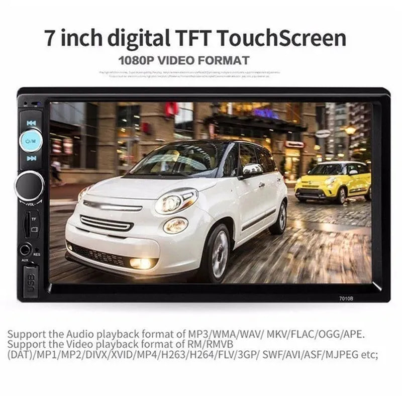 7" 2 Din Car Multimedia Player Audio Stereo Radio HD MP5 Touch Screen Mirror Link Bluetooth USB FM Autoradio