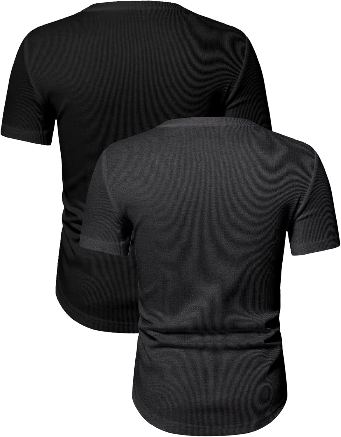Mens Muscle T Shirts V Neck Short Sleeve Henley Shirt Hipster Longline Gym Workout Athletic Tee Shirts