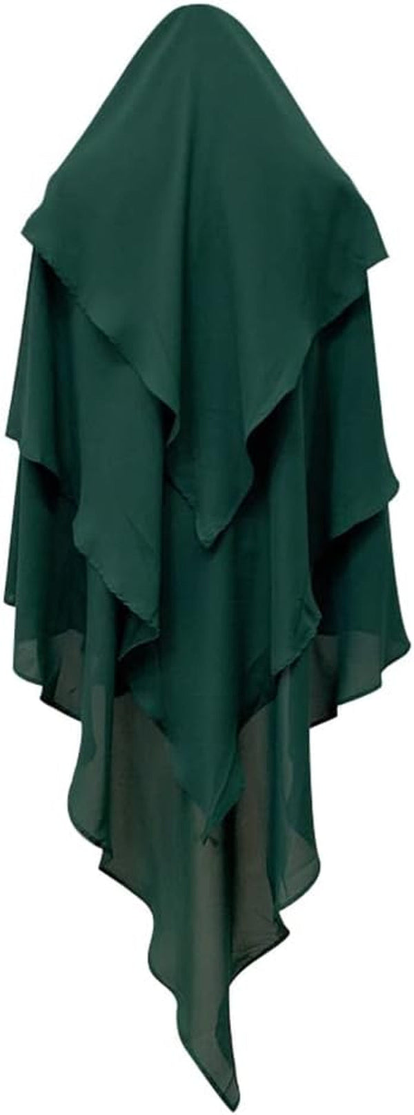 Long Khimar Hijab Scarf Wrap 3 Layer Abaya Jilbab Muslim Islam Women Niqab Jilbab Ramadan Eid Prayer Garment