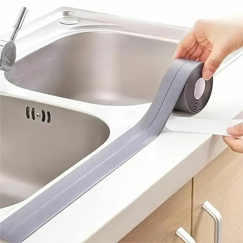Waterproof Self-Adhesive PVC Sealing Strip Tape - Perfect for Bathroom Shower Sink & Toilet!