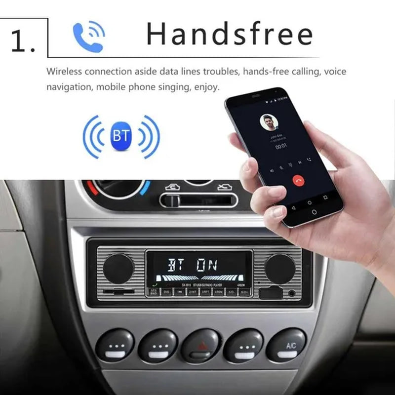 UNITOPSCI 12V Bluetooth Car Radio Player Stereo FM MP3 USB SD AUX Audio Auto Electronics Autoradio 1 DIN Oto Teypleri Radio Para Carro