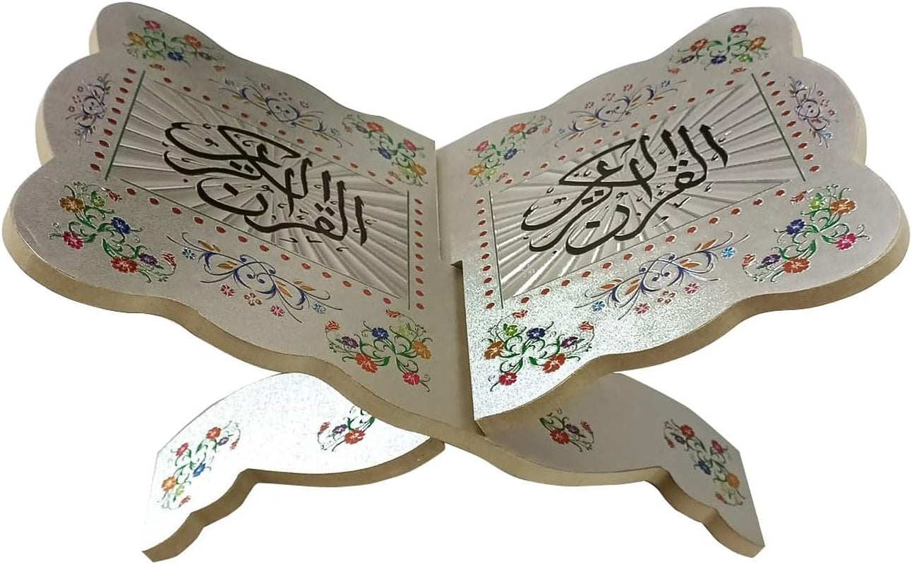 Muslim Al-Quran Rehal Book Stand,Foldable Wooden Prayer Books Shelf for Koran Holy Bible Books,Eid Ramadan Reading Shelf for Muslim Eid Ramadan Religious Gift