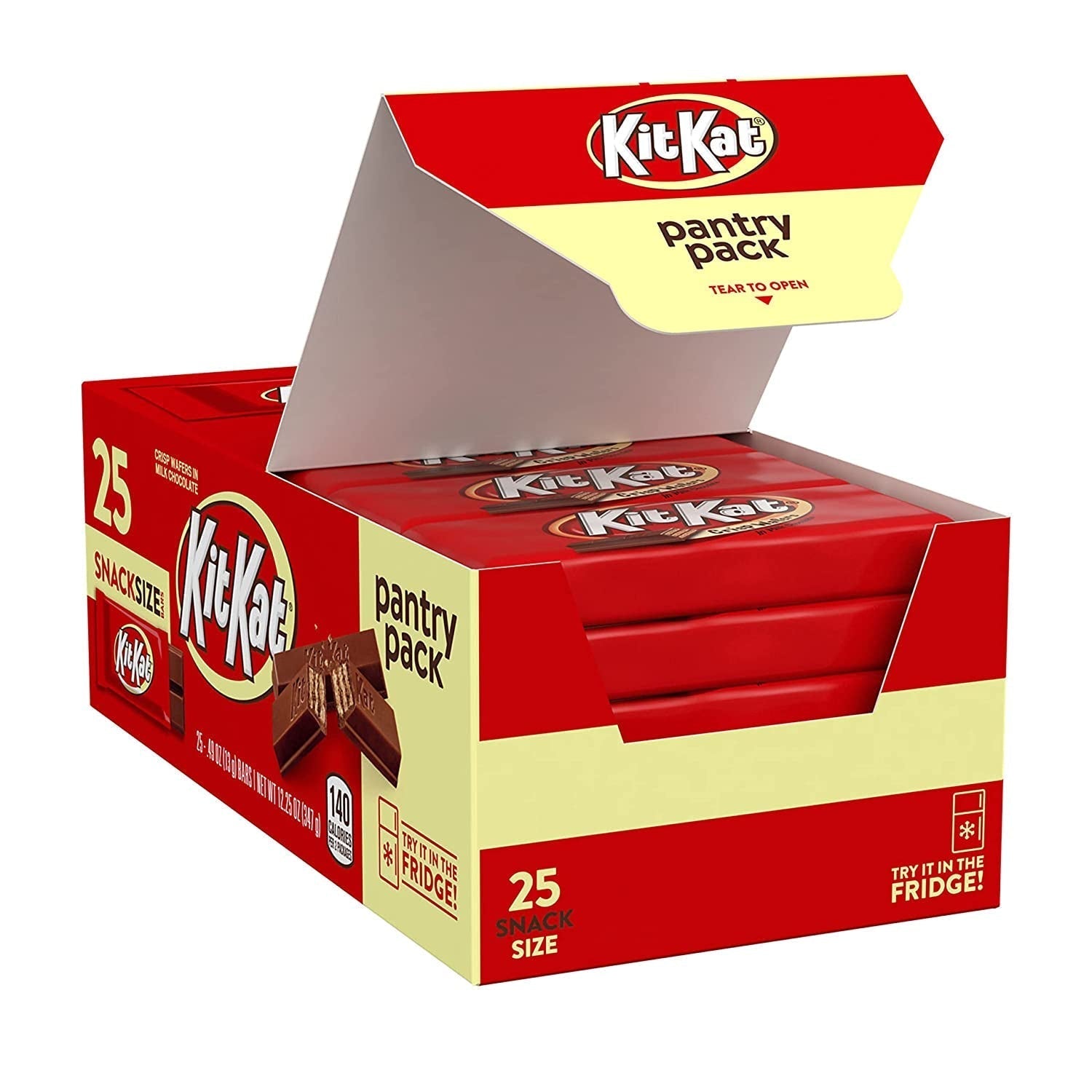 Milk Chocolate Wafer Snack Size, Candy Pantry Pack, 12.25 Oz (25 Pieces)
