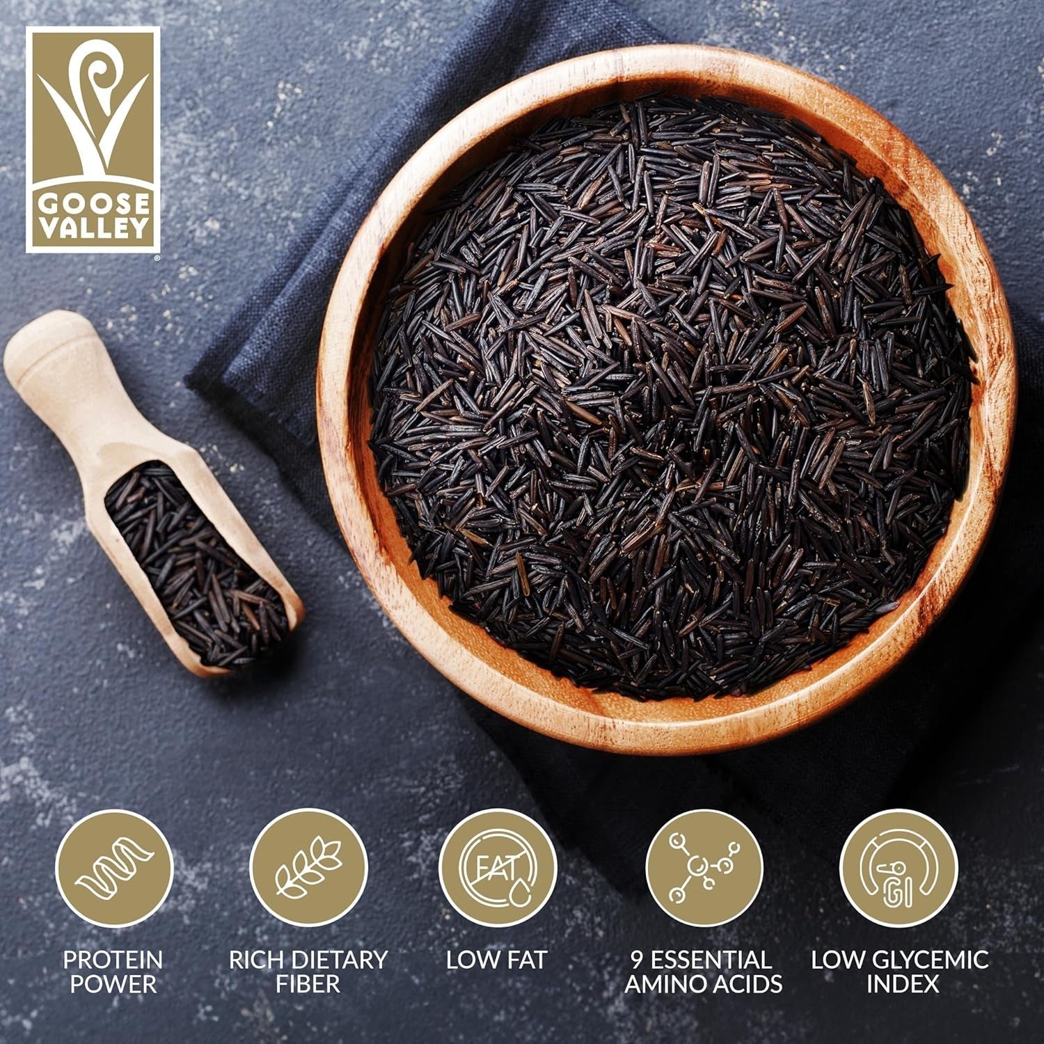 Natural Wild Rice - Family Reserve 5 Lbs - Variety of Jumbo High Fiber and High Protein Whole Grain Rice for Healthy Heart