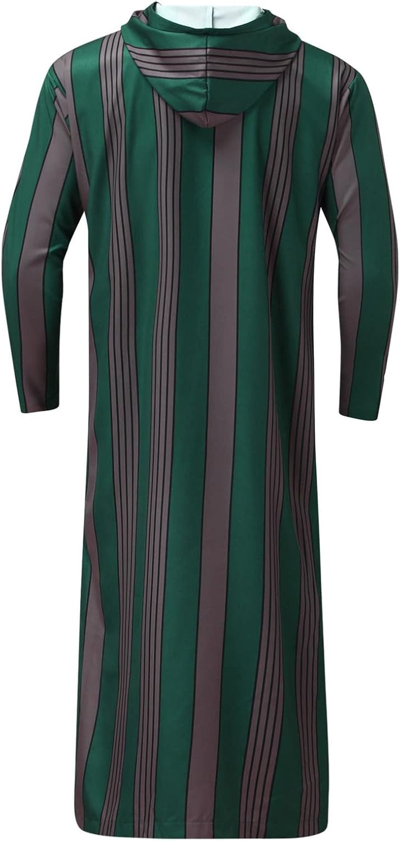 Men'S Muslim Kaftan Thobe Middle East Islamic Saudi Arabic Robes Long Sleeve Lightweight Clothing Ramadan Dress