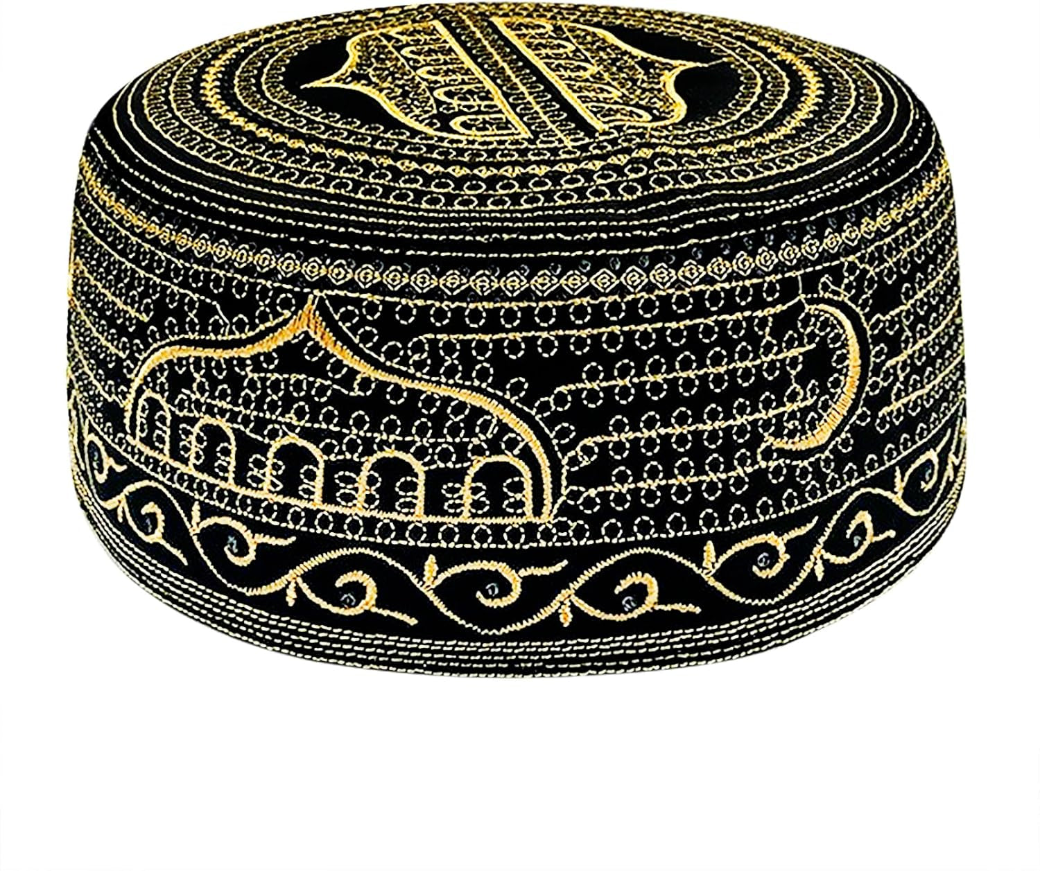Muslim Prayer Hat for Men Worship Hat Islamic Muslim Prayer Hats Cap Beanie Headwear for Ramadan Eid
