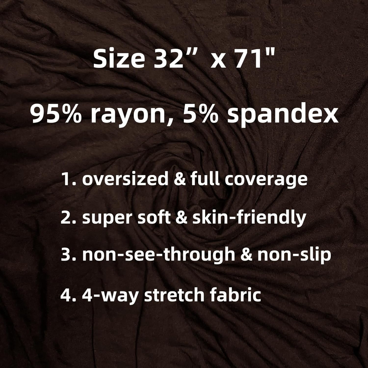 Non-See-Through Premium Jersey Maxi Hijab Head Scarf Wrap for Muslim Women